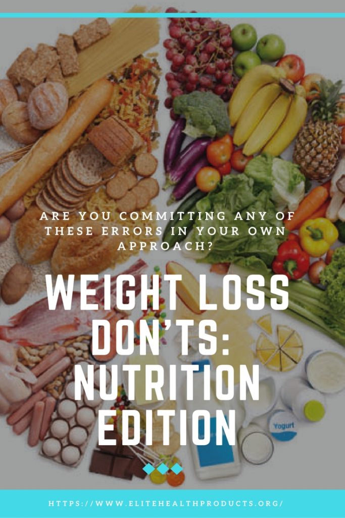 weight loss donts - nutrution